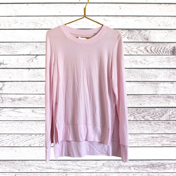 ALO Yoga Tops - Alo Yoga Pink Split Side Long Sleeve Top Women's SZ M